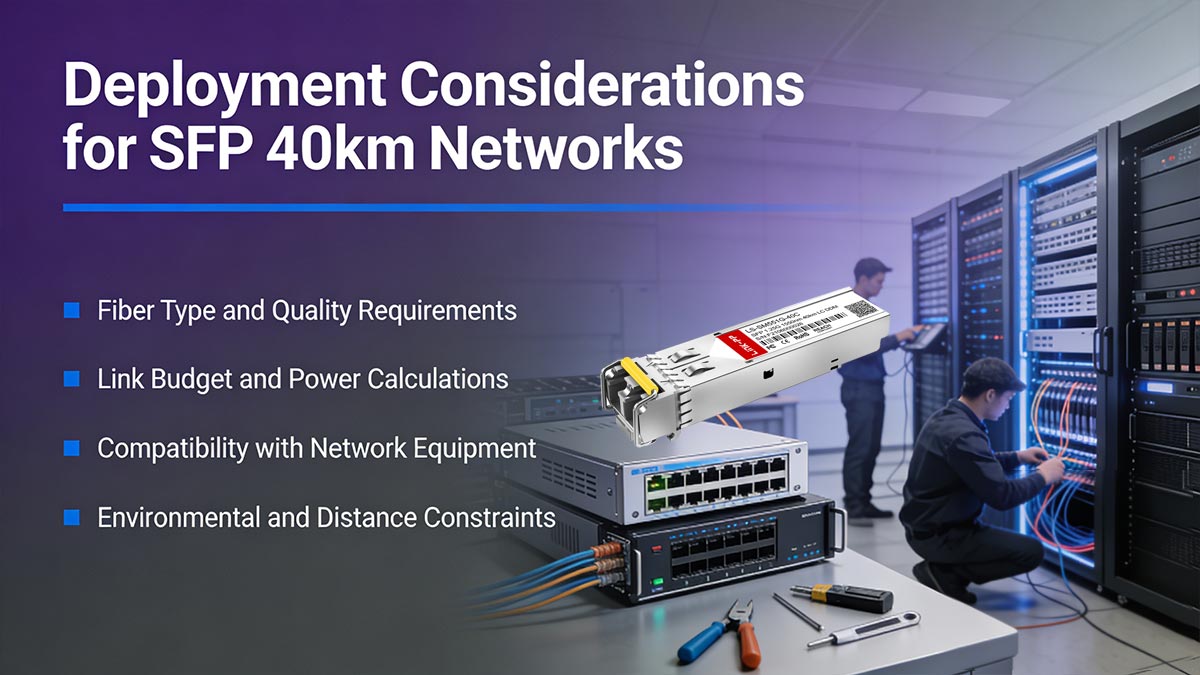 Deployment Considerations for SFP 40km Networks