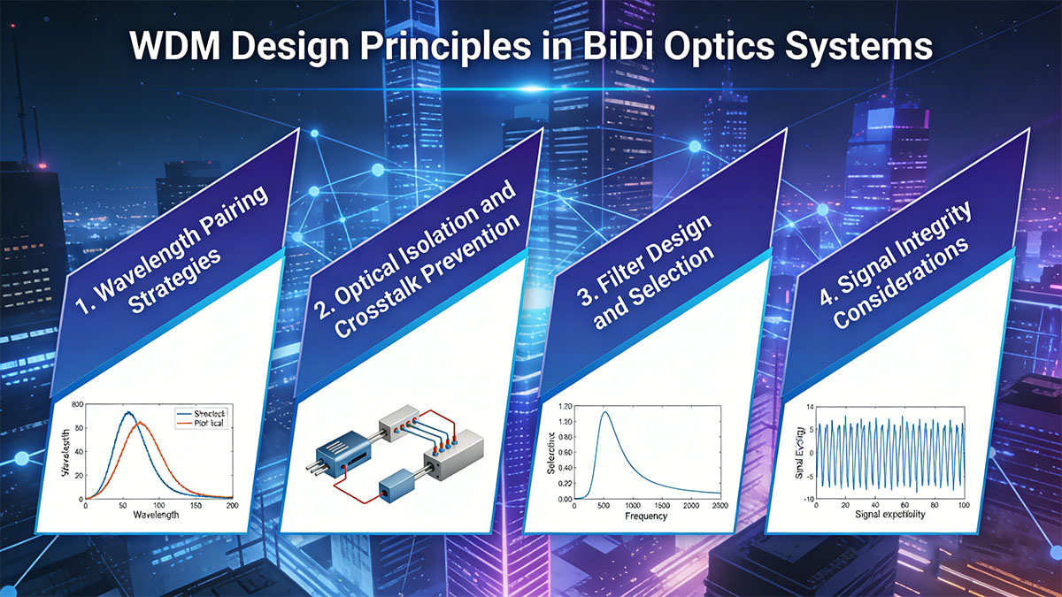 WDM Design Principles in BiDi Optics Systems