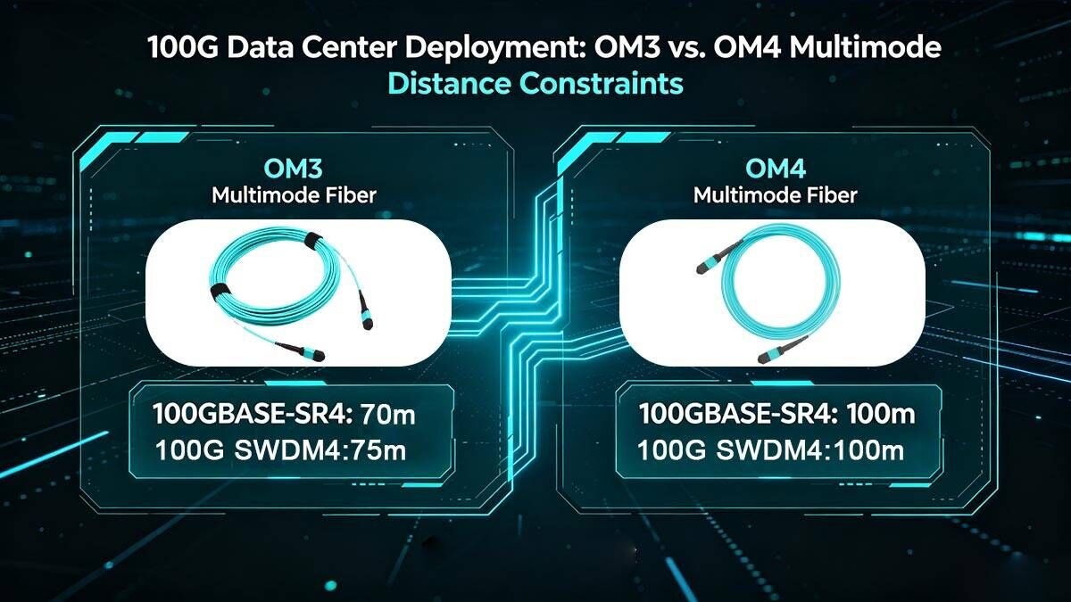 100G Data Center Deployment OM3 vs. OM4 Multimode Distance Constraints