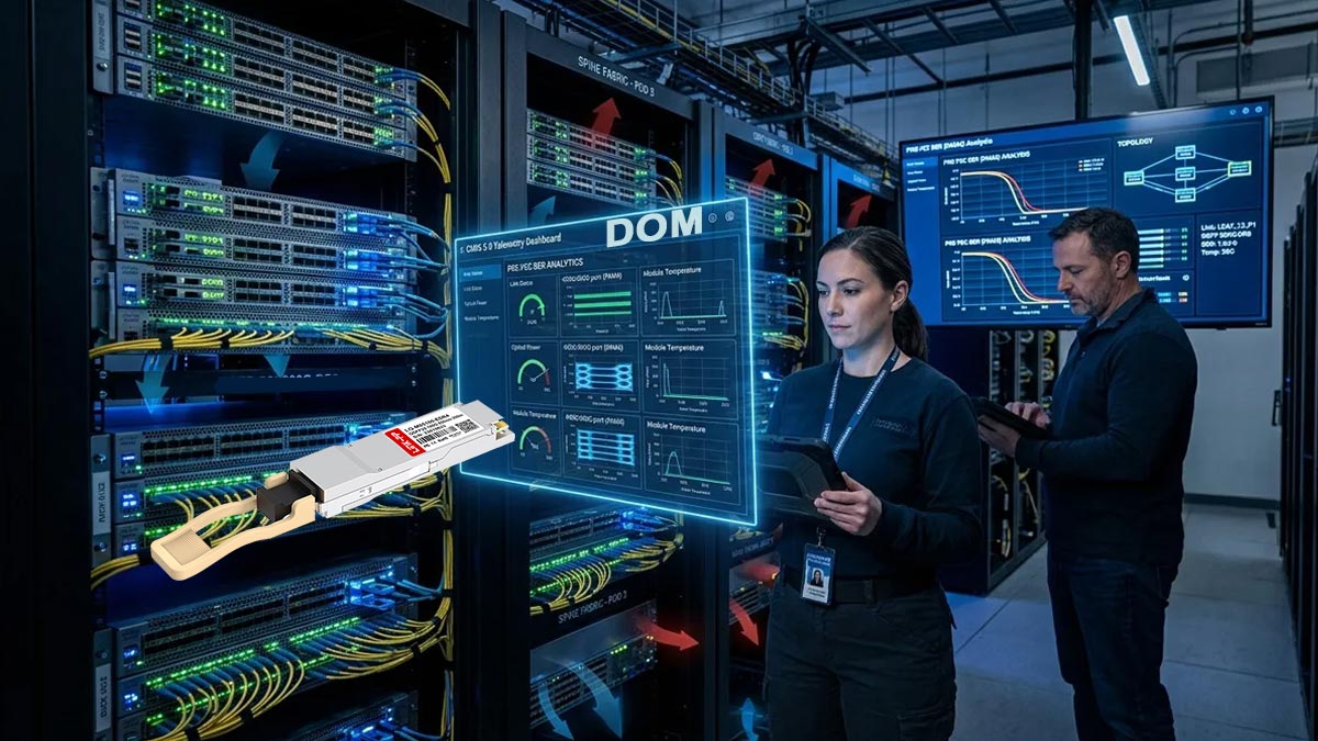 Digital Optical Monitoring (DOM) Functions in QSFP28-ESR4
