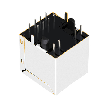 Green/Green LED 1X1 Port Vertical RJ45 Jack Connector without Integrated Magnetics