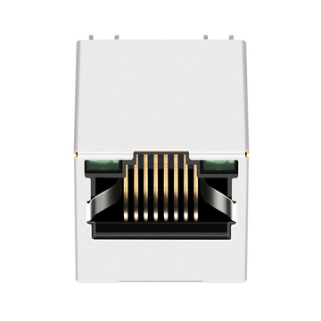 Green/Green LED 1X1 Port Vertical RJ45 Jack Connector without Integrated Magnetics